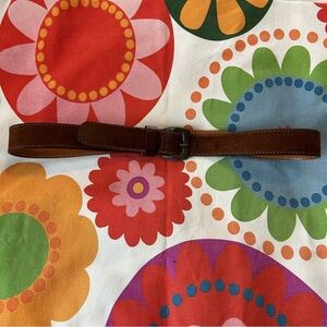 Leather belt. Italian leather. Brown.